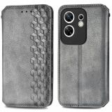 Чохол Deexe Rhombus Wallet для Infinix Zero 30 - Grey: фото 1 з 6