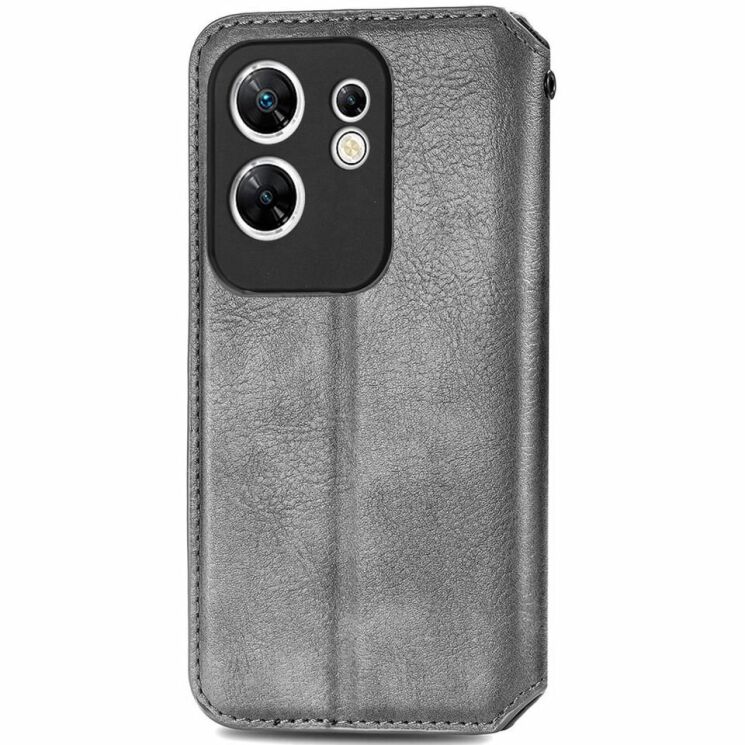 Чехол Deexe Rhombus Wallet для Infinix Zero 30 - Grey: фото 5 из 6