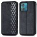 Чехол Deexe Rhombus Wallet для Motorola Edge 40 Neo - Black (340025B). Фото 1 из 10
