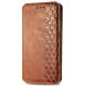 Чехол Deexe Rhombus Wallet для Xiaomi Poco F6 - Brown (355045Z). Фото 4 из 9
