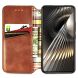 Чехол Deexe Rhombus Wallet для Xiaomi Poco F6 - Brown (355045Z). Фото 2 из 9