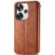 Чехол Deexe Rhombus Wallet для Xiaomi Poco F6 - Brown (355045Z). Фото 5 из 9