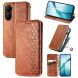 Чехол Deexe Rhombus Wallet для Xiaomi Poco X7 Pro - Brown (371759Z). Фото 1 из 10