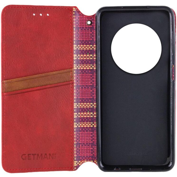 Чехол Deexe Rhombus Wallet для Xiaomi Redmi 14C / Redmi A4 5G / Poco C75 - Red: фото 3 из 5