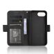 Чехол-книжка с кармашками Deexe Wallet Stand для iPhone 16e - Black (376452B). Фото 5 из 7