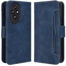 Чехол-книжка с кармашками Deexe Wallet Stand для Honor 200 - Blue: фото 1 из 7