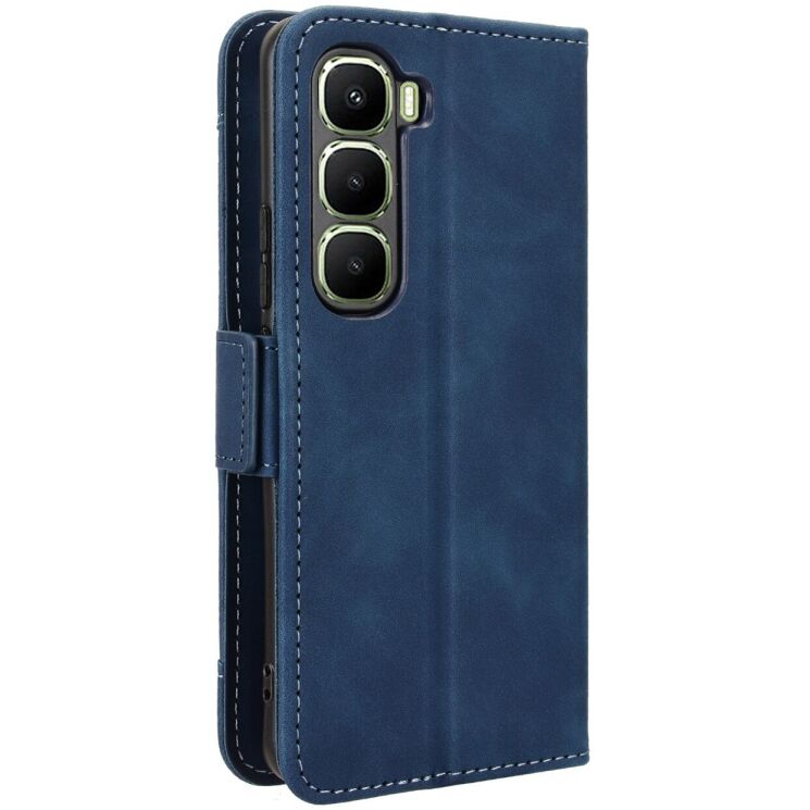 Чохол Deexe Wallet Stand для Infinix Hot 60 Pro Plus - Blue: фото 7 з 15