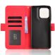 Чохол Deexe Wallet Stand для Motorola Moto G56 - Red (383114R). Фото 4 з 14
