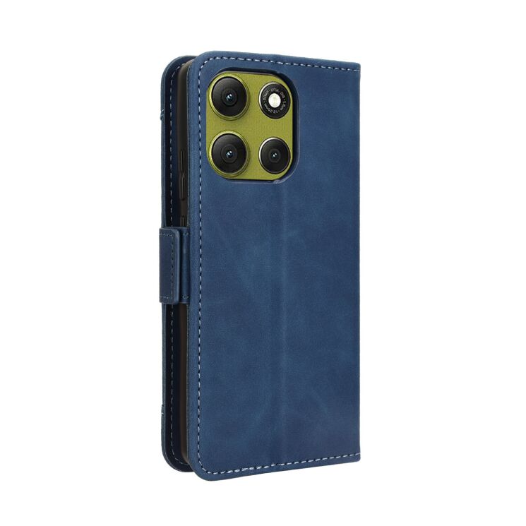 Чохол Deexe Wallet Stand для Motorola Moto G86 - Blue: фото 8 з 13