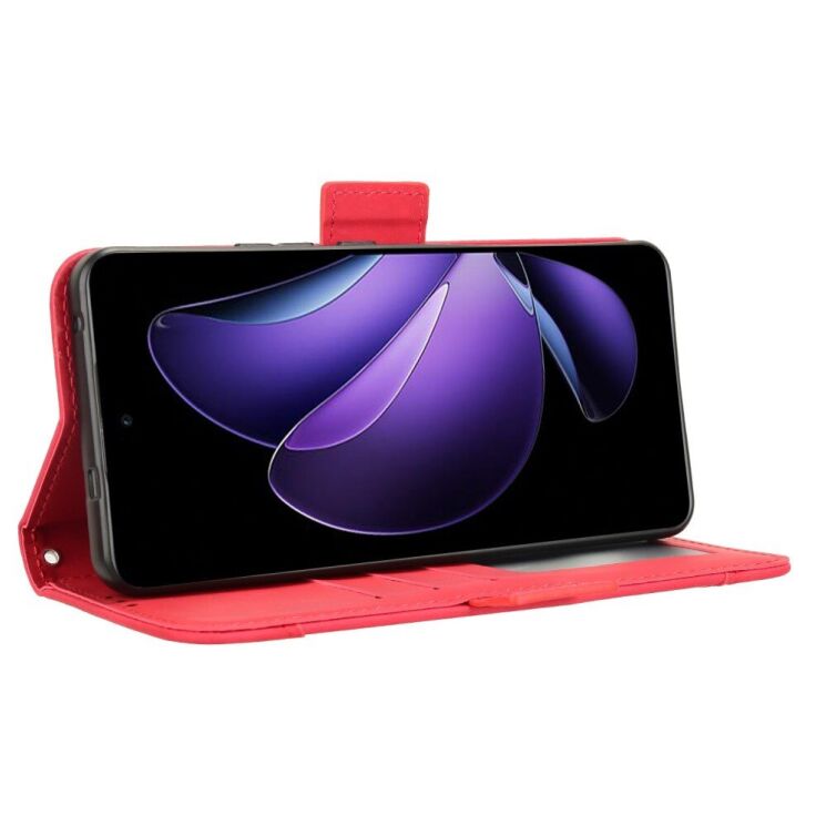 Чехол Deexe Wallet Stand для OPPO Reno 13 F/FS 5G - Red: фото 4 из 7