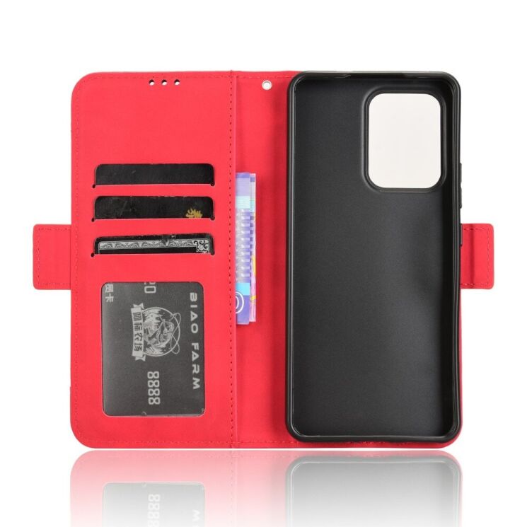 Чехол Deexe Wallet Stand для OPPO Reno 13 F/FS 5G - Red: фото 2 из 7