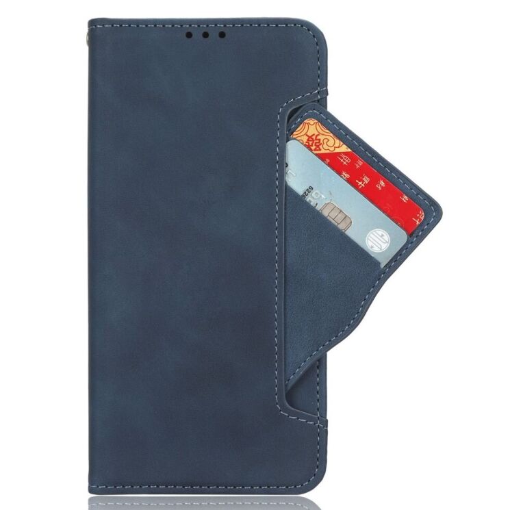 Чехол Deexe Wallet Stand для Tecno Pova 4 (LG7n) - Blue: фото 5 из 8