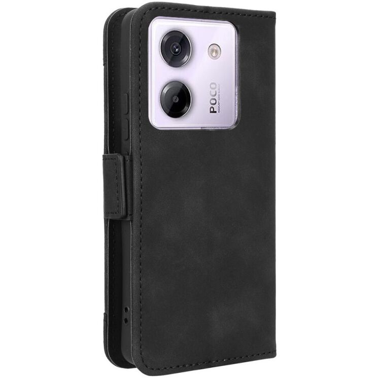 Чехол Deexe Wallet Stand для Xiaomi Poco M7 Pro - Black: фото 7 из 7