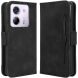 Чехол Deexe Wallet Stand для Xiaomi Poco M7 Pro - Black (374410B). Фото 1 из 7