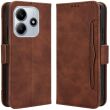 Чехол Deexe Wallet Stand для Xiaomi Redmi Note 14 5G - Brown (373406Z)