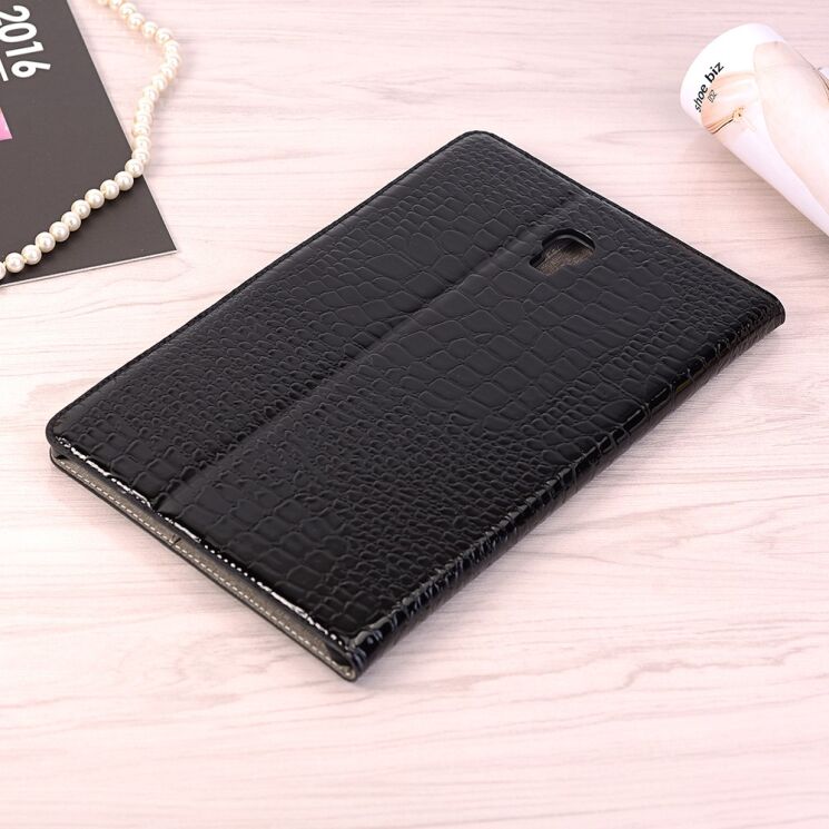 Чохол для Deexe Crocodile Style для Samsung Galaxy Tab A 10.5 (T590.595) - Black: фото 9 з 10