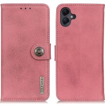 Чехол KHAZNEH Leather Wallet для Samsung Galaxy A06 (A065) - Pink: фото 1 из 8