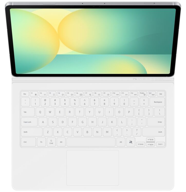 Чохол-клавіатура Book Cover Keyboard AI Key для Samsung Galaxy Tab S10 FE Plus (EF-DX625BWEGUA) - White: фото 2 з 11
