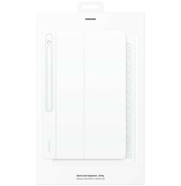 Чохол-клавіатура Book Cover Keyboard AI Key для Samsung Galaxy Tab S10 FE Plus (EF-DX625BWEGUA) - White: фото 11 з 11