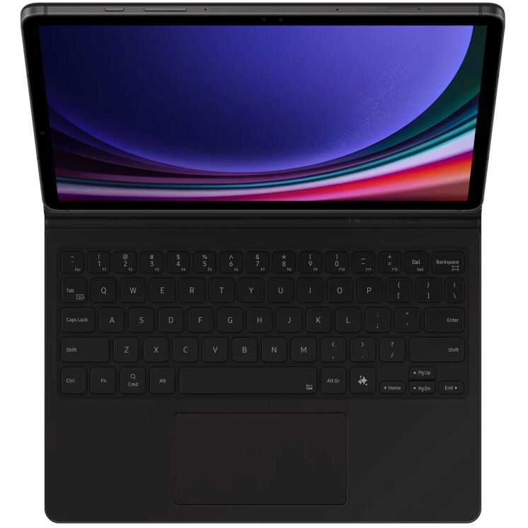 Чехол-клавиатура Book Cover Keyboard для Samsung Galaxy Tab S9 / S9 FE / S10 FE (EF-DX725BBEGUA) - Black: фото 2 из 9