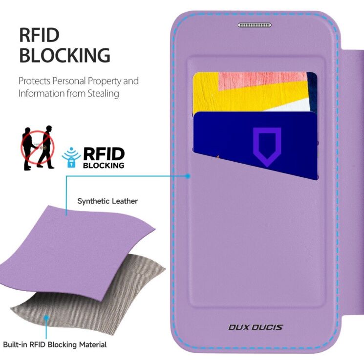 Чехол-книга DUX DUCIS Skin X Pro для Samsung Galaxy A36 (A366) - Black: фото 8 из 10