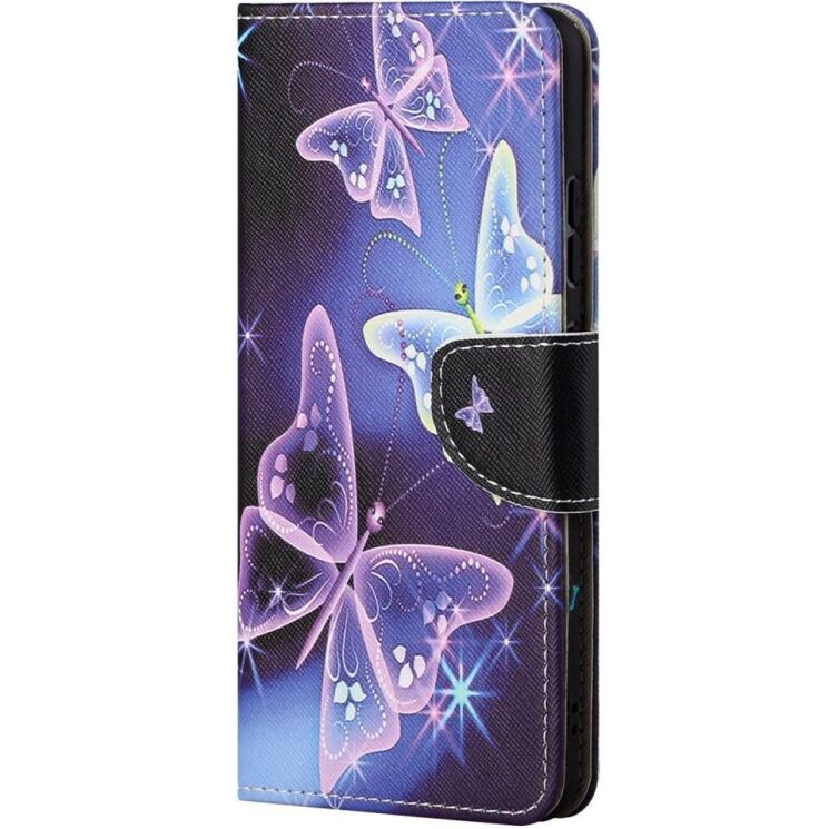 Чехол-книжка Deexe Color Wallet для Motorola Moto E20 / E40 - Sparkling Butterflies: фото 4 из 7