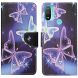 Чехол-книжка Deexe Color Wallet для Motorola Moto E20 / E40 - Sparkling Butterflies (288032F). Фото 1 из 7