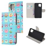 Чохол-книжка Deexe Color Wallet для Samsung Galaxy A12 (A125) / A12 Nacho (A127) / M12 (M127) - Owls (260304I)