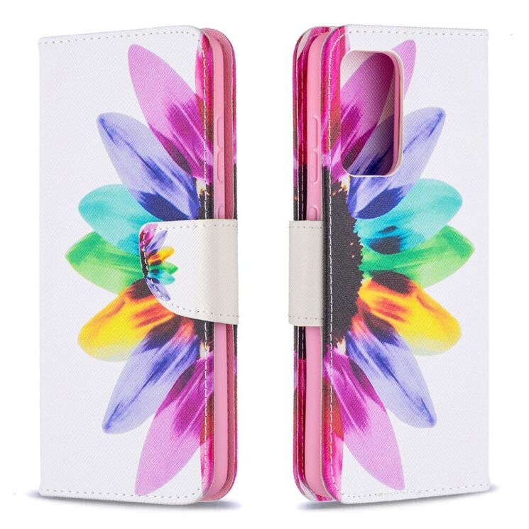 Чехол-книжка Deexe Color Wallet для Samsung Galaxy A52 (A525) / A52s (A528) - Flower: фото 4 из 8