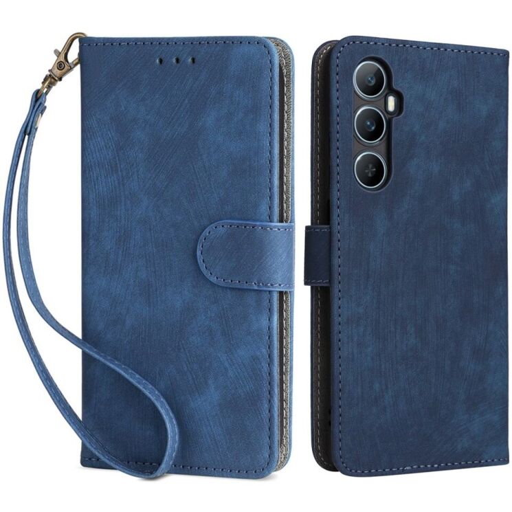 Чохол-книжка Deexe Delta Book для Realme C65 - Blue: фото 1 з 8