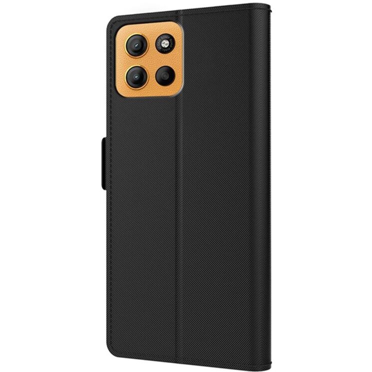 Чехол-книжка Deexe Eclipse Wallet для Motorola Moto G15 - Black: фото 4 из 9