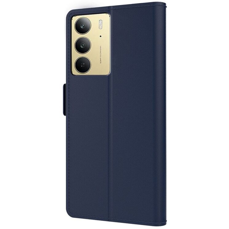 Чехол-книжка Deexe Eclipse Wallet для Realme C75 - Blue: фото 3 из 9