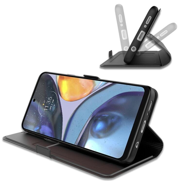 Чохол-книжка Deexe Faro Wallet для Motorola Signature - Blue: фото 4 з 7