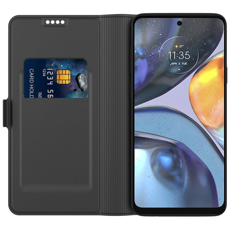 Чохол-книжка Deexe Faro Wallet для Motorola Signature - Black: фото 2 з 7