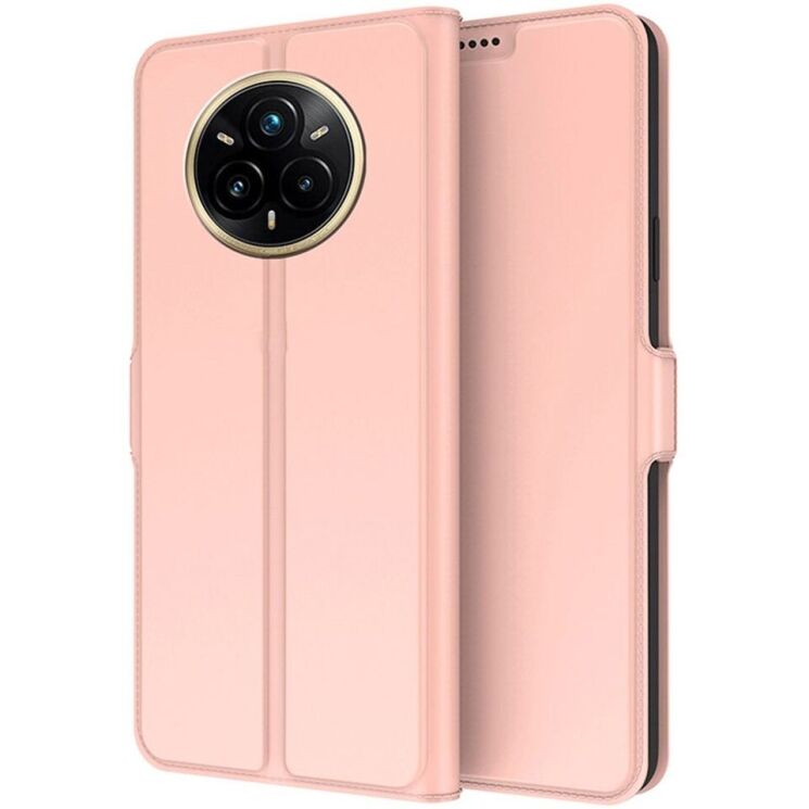 Чехол-книжка Deexe Faro Wallet для Realme 14 Pro Plus - Rose Gold: фото 1 из 7
