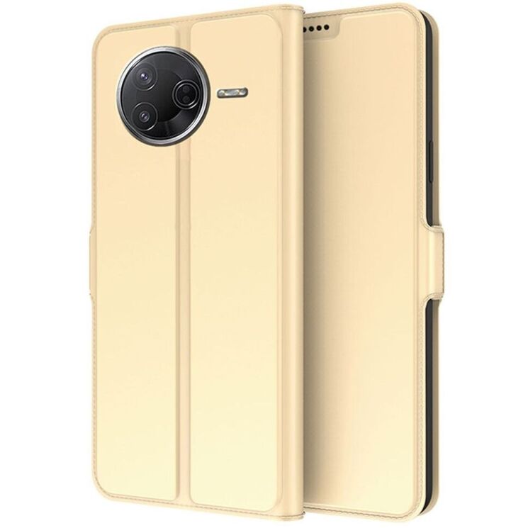 Чехол-книжка Deexe Faro Wallet для Xiaomi Poco F7 Pro - Gold: фото 1 из 6