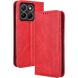 Чехол-книжка Deexe Retro Style для Motorola Edge 70 Fusion - Red (409508R). Фото 7 из 18