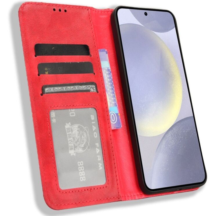 Чохол-книжка Deexe Retro Style для Samsung Galaxy S26 (S942) - Red: фото 6 з 20