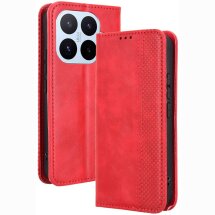 Чехол-книжка Deexe Retro Style для Xiaomi 17T - Red: фото 1 из 18