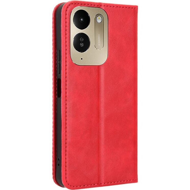 Чехол-книжка Deexe Retro Style для Xiaomi Poco C95 Pro - Red (429206R) Чехол-книжка Deexe Retro Style для Xiaomi Poco C95 Pro - Red: фото 8 из 19
