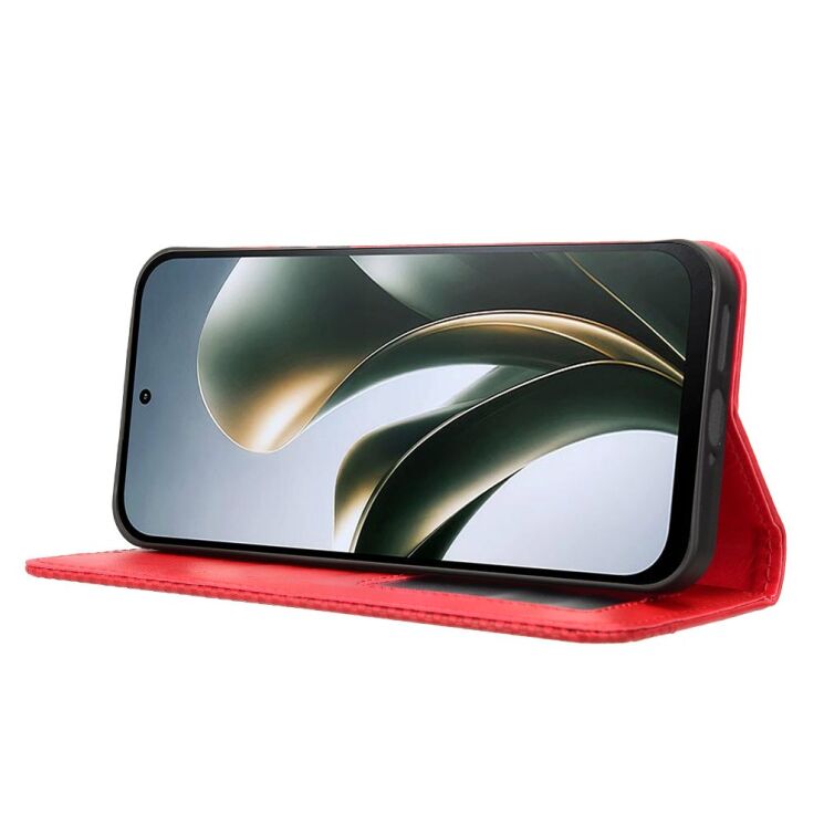 Чехол-книжка Deexe Retro Style для Xiaomi Poco C95 Pro - Red (429206R) Чехол-книжка Deexe Retro Style для Xiaomi Poco C95 Pro - Red: фото 7 из 19
