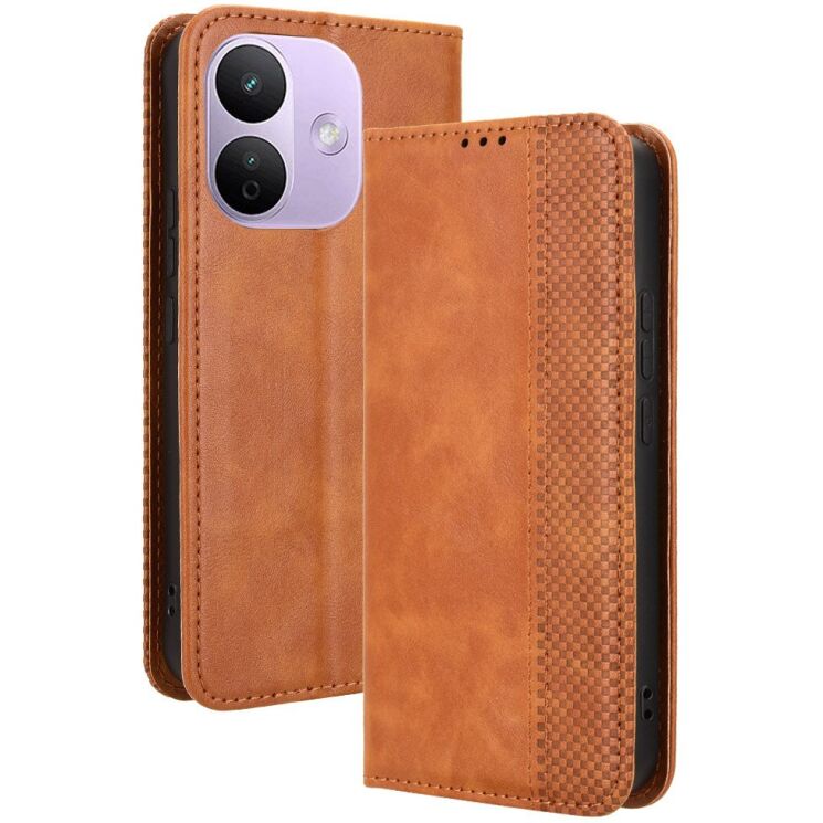 Чехол-книжка Deexe Retro Style для Xiaomi Redmi Note 17 Pro - Brown (429503Z) Чехол-книжка Deexe Retro Style для Xiaomi Redmi Note 17 Pro - Brown: фото 7 из 19