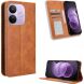 Чехол-книжка Deexe Retro Style для Xiaomi Redmi Note 17 Pro - Brown (429503Z). Фото 1 из 19