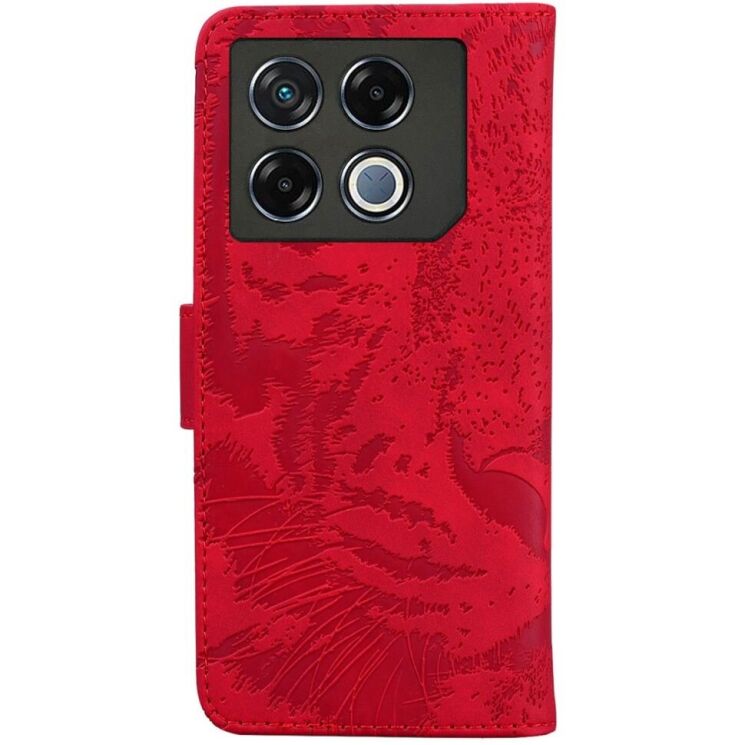 Чехол-книжка Deexe Tiger для Infinix GT 20 Pro - Red: фото 6 из 7