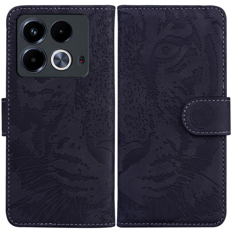 Чехол-книжка Deexe Tiger для Infinix Note 40 - Black: фото 1 из 7