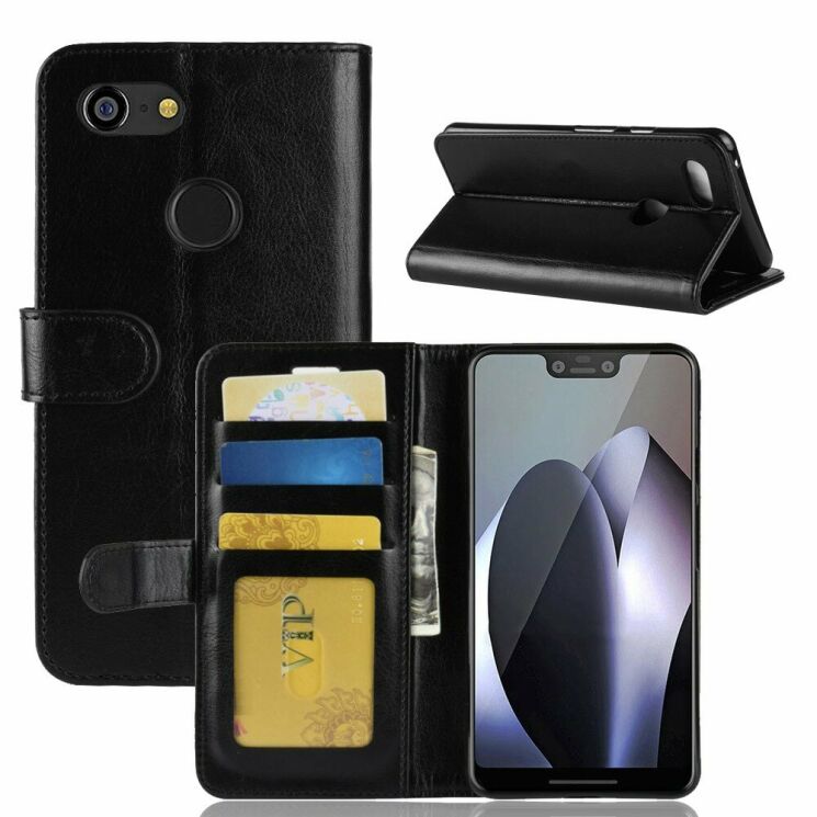 Чехол-книжка Deexe Wallet Style для Google Pixel 3 XL - Black: фото 8 из 8