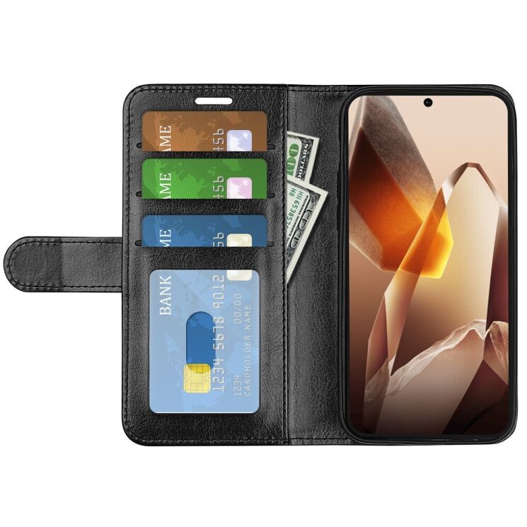 Чехол-книжка Deexe Wallet Style для OnePlus 13 - Black: фото 2 из 9