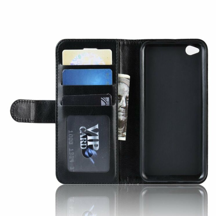 Чехол-книжка Deexe Wallet Style для Xiaomi Redmi Go - Black: фото 4 из 8