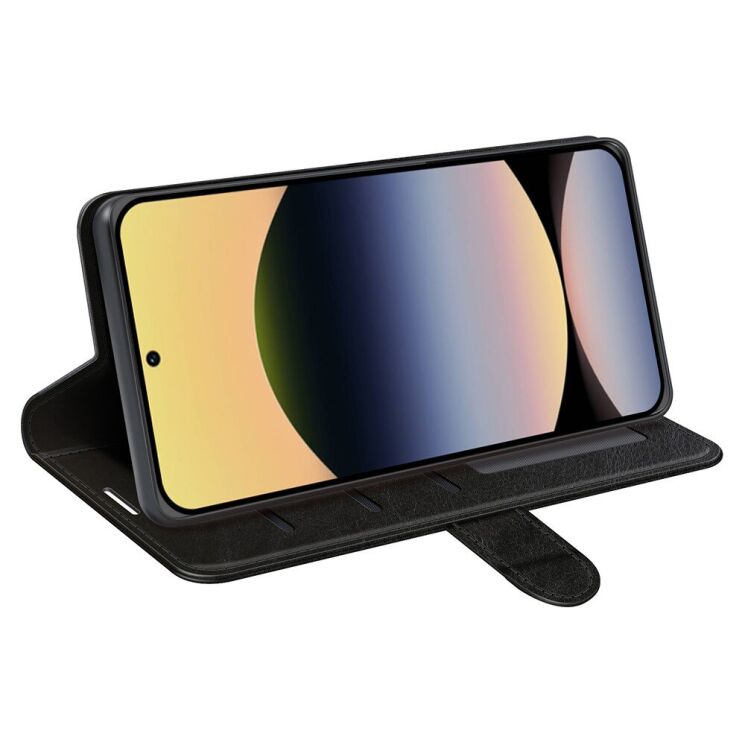 Чохол-книжка Deexe Wallet Style для Xiaomi Redmi Note 14S - Black: фото 2 з 5
