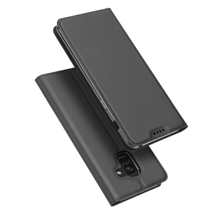 Чохол-книжка DUX DUCIS Skin Pro для Samsung Galaxy A8+ 2018 (A730) - Dark Gray: фото 1 з 11